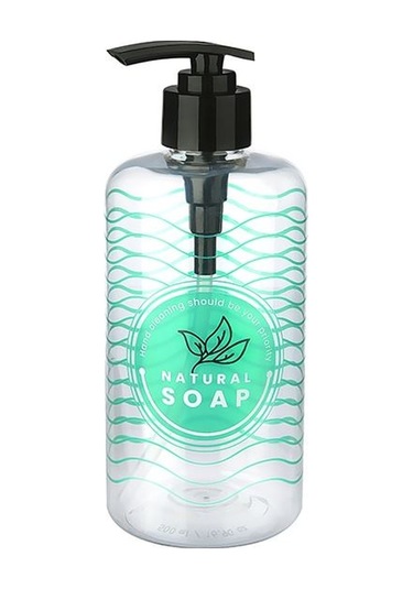 Periboia Şeffaf Sıvı Sabunluk Yuvarlak Plastik Pompalı 500 Ml Diğer