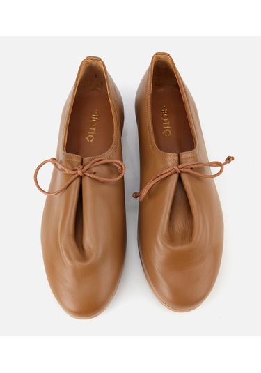 Hotiç Kadın Deri Açık Kahverengi Yumuşak Bağcıklı Babet 01ayh315430a340 01ayh315430a340 Kahverengi