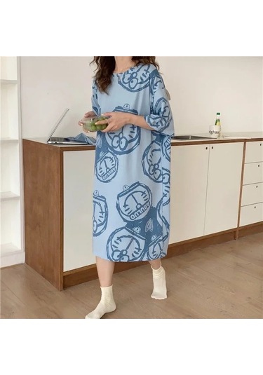 Snapbuy Kadın Kore Tarzı Yaz Pijama Seti - Rahat Ev Kıyafeti, Kısa Kollu Pijama Öğrenciler İçinerkek Whıte