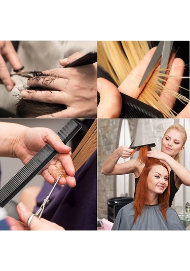 3 Adet, Siyah Saç Tarağı Anti-statik Kuyruk Tarağı, Salon Saç T
