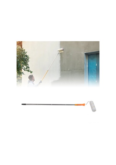 Dofolink Stainless Steel Boya Roller Seti - 1.2m Uzatılabilir Gövde + 9 İnç Roller, Çok Fonksiyonlu Boyama Aracı, Kolay Temizlenir Ve Montaj Edilir