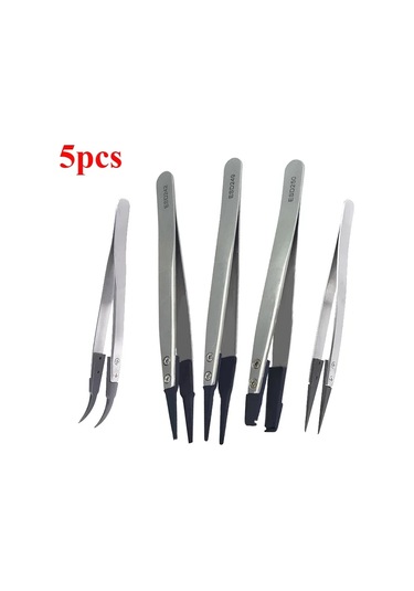 Gözlem, Montaj Çalışması Pincet Dik Açılı Sap Paslanmaz Çelik