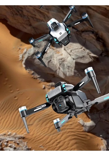 D9 Akıllı Kameralı Drone 50x Zoom Fırçasız Motor Optik Akış Led Işıklı
