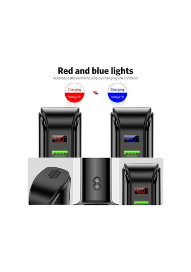 5 Port Usb Şarj Hub Led Ekran Çoklu Usb Şarj İstasyonu Dock Masaüstü Duvar Ev Ab İngiltere Tak Eu