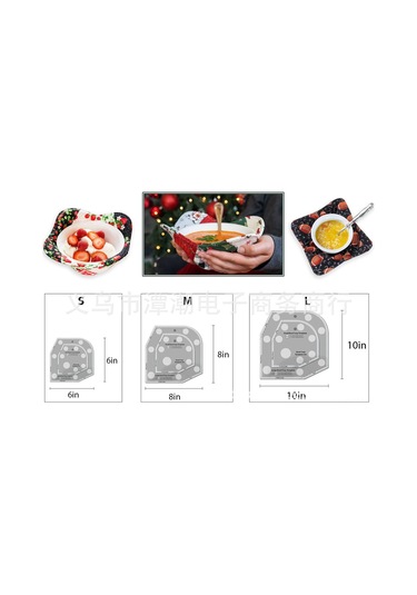 Qingmipy 8 İnç Akrilik Bowl Cozy Şablonu - Ev İçi Dekorasyon İçin Konforlu Kase Yapımı Nakış Çizgeleri Kalıbı DiğER