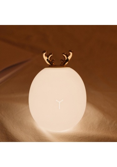 Homyl Güzel Hayvan Gece Lambası Renk Değiştirme Başucu Masa Geyik Çok Renkli