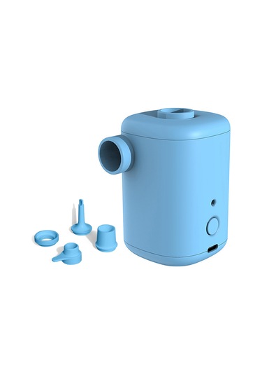 Ximistore9 Mavi Abs Çift Kullanimli Taşınabilir Elektrikli Hava Pompa - 15w 300l/dak 0.3psı Ipx4 Su Geçirmez