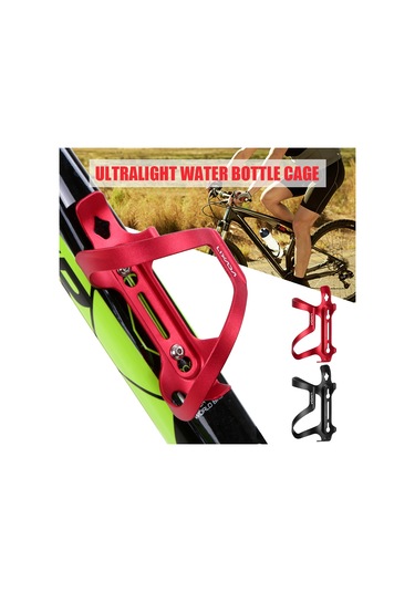 Lixada Hafif Bisiklet Şişe Tutucu Alaşım Mtb Su Şişesi Y12001b Siyah Siyah