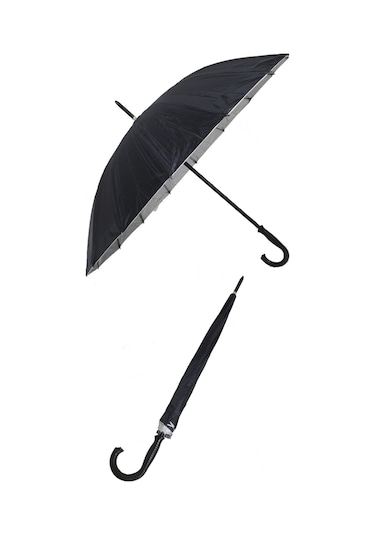 Siyah Erkek Baston Şemsiye M21mar16telr001 Siyah