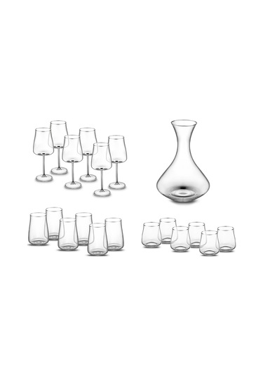 Emsan Brillante 19 Parça Bardak Seti Platin Platin