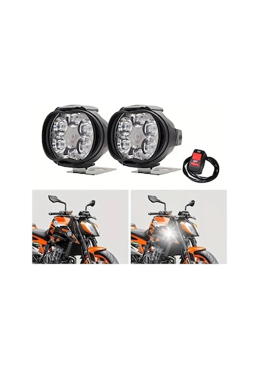 Motosiklet 6 Ledli Drl Sis Farı Seti