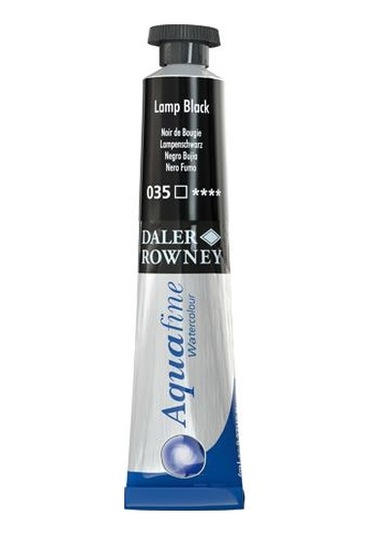 Daler Rowney Aquafine Tüp Suluboya 8ml LAMP BLACK 035