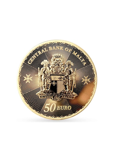 Agakulche Malta Haçı 1/2 Ons Altın Sikke Coin