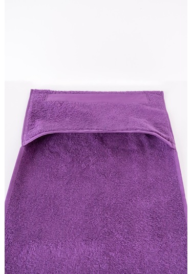 Spor Havlusu %100 Pamuklu Fermuarlı Cepli 30x100 Cm Mor