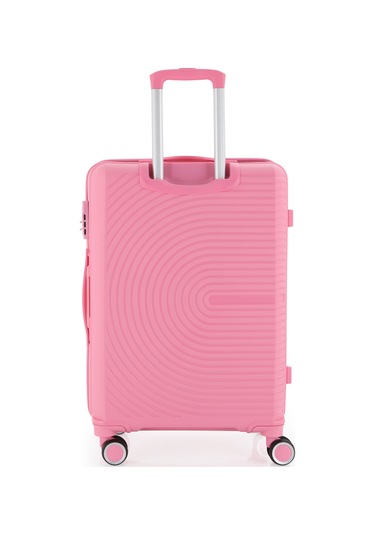 Mçs Polipropilen 3lü Valiz Seti Büyük & Kabin & Makyaj V374 S24sy1000081-set 00020 Pembe