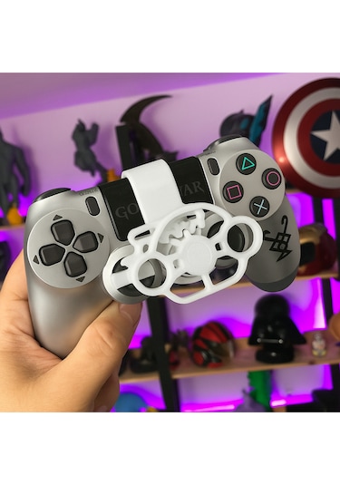 Ps4 Dualshock Gamepad Uyumlu 3d Direksiyon Aparatı Beyaz