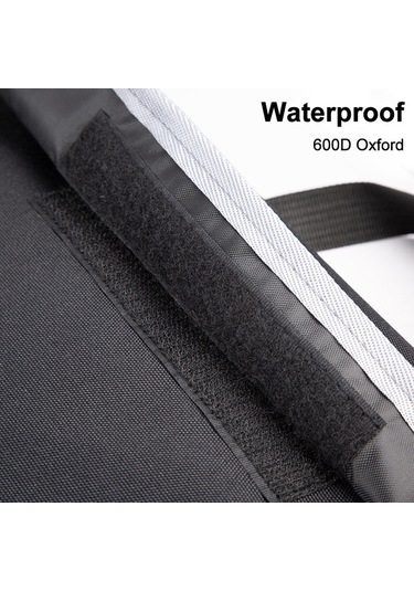 Neevoyu Siyah Oksford Kumaş Araba Bagaj Organizer Çantası - Su Geçirmez Bölmeli Depolama, Kolay Kurulum, Araç İçini Düzenli Tutar