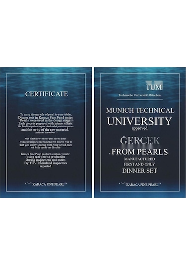 Karaca  Fine Pearl Trove 62 Parça 12 Kişilik İnci Yemek Takımı