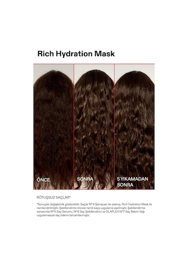 Olaplex Rich Hydration Mask - Orta, Kalın Telli Ve Kuru Saçlar İçin Yoğun Nemlendirici Maske