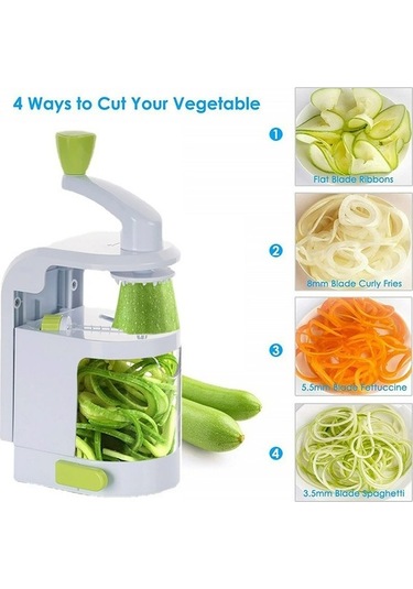 Dancemonkey Cbtx Çok Fonksiyonlu Manuel Sebze Rende Patates Havuç Kesici, Dilimleyici, Rastgele Renk Teslimatı Beyaz