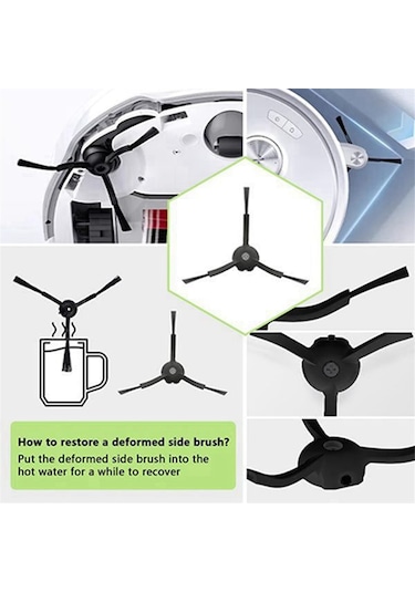 Roborock Q Revo Maxv/q Revo S/q Revo Pro Yedek Parçaları İçin 1 Set Ana Yan Fırça Toz Torbası Hepa Filtre Paspas Bezleri
