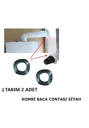 Yapıtaşı Yt552 Siyah Kombi Baca Borusu Contası /baca Lastiği 2adet