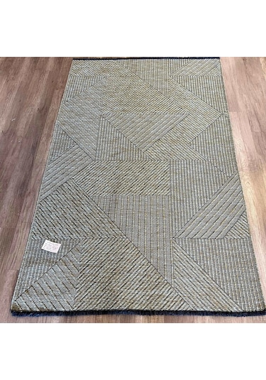 Hoom Rugs Mirel 7311 Yeşil Kaymaz Pamuklu Dekoratif Kilim