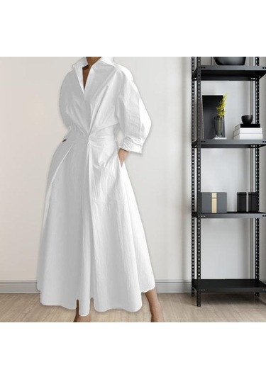 Kadın Bahar Sonbahar Elbise Yaka V Yaka Renk Eşleşen Sıkı Yüksek Bel Orta Buzağı Uzunluğu A-line Gevşek Etek Sot Baskı Bayan İşe Gidip Parti Midi Elbise Siyah Kadın Bahar Sonbahar Elbise Yaka V Yaka Renk Eşleşen Sıkı Yüksek Bel Orta Buzağı Uzunluğu A-line Gevşek Etek Sot Baskı Bayan İşe Gidip Parti Midi Elbise Siyah