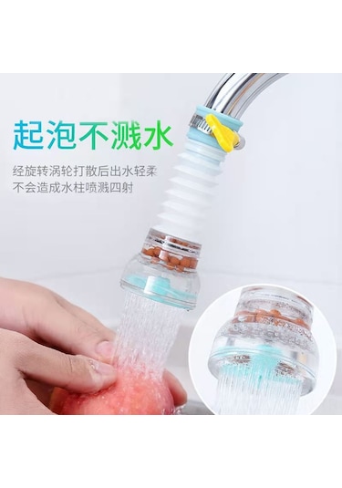 Neevoyu Büyük Boy Mavi 4. Nesil Mefit Stone Filtreli, Genişletilebilir Döner, Su Tasarruflu Mutfak Musluk Spreyi - Renkli Kutu Paketi Diğer