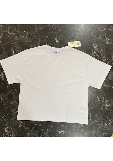 Bluety Oversize Basic Tshirt Beyaz