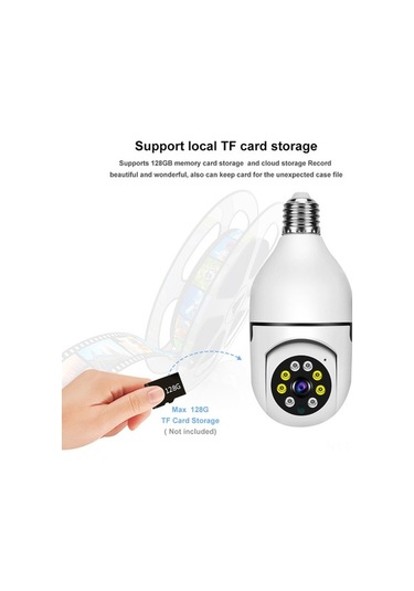 Tongxida 1080p Akıllı Wifi Güvenlik Kamerası: Çift Yönlü Sesli, Hareket Algılama, Gece Görüşü, Mobil Uzaktan İzleme Beyaz Beyaz