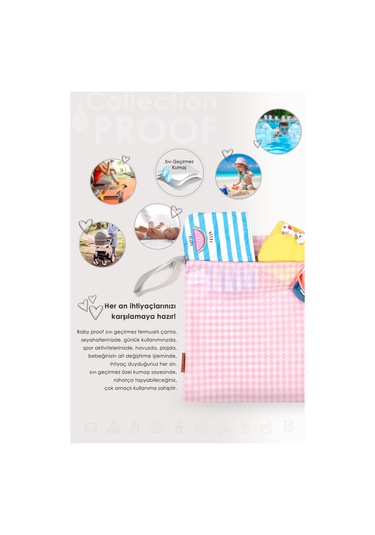 Proof Kirli Temiz Çantasi Dama Pudra Çok Renkli