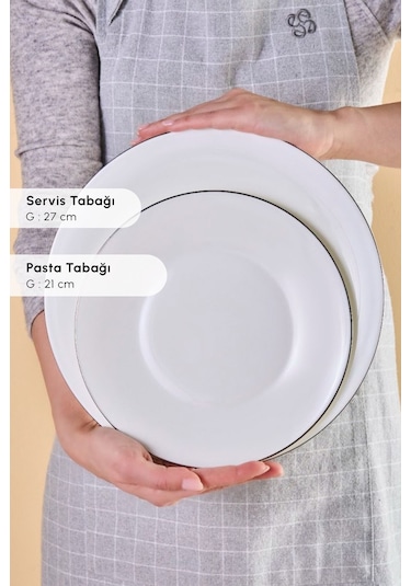 Karaca  Fine Pearl Fame 55 Parça 12 Kişilik Yemek Takımı Platin