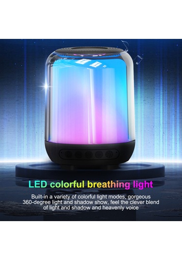 Ranyeek Renkli Rgb Işık Ve Beyaz Gürültü Özellikli Bluetooth Uyku Hoparlörü Bl03, 1500mah Pil, 15/30/60 Dakika Zamanlayıcı