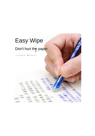 Reedark Silinebilir Plastik Kalemler - 0.5mm İnce Uç, Akıcı Yazı, 12 Adet/kutu - Ofis Ve Seyahat İçin Taşınabilir Mavi