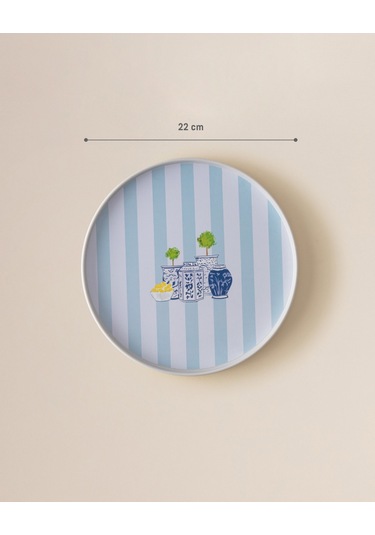 Madame Coco Carine Yuvarlak Örgü Tepsi - Renkli Teps0000000138 Çok Renkli