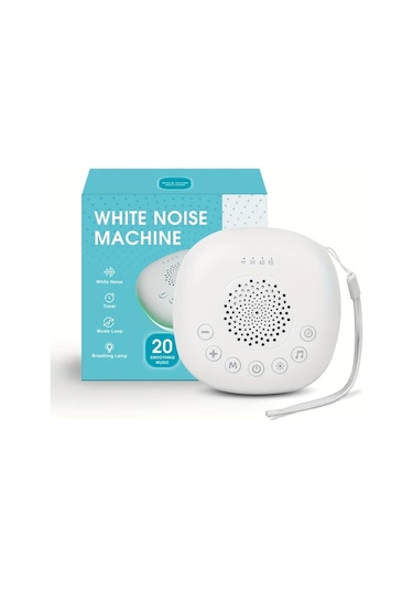 Elmpaly Mini Hoparlör, Usb Beyaz Gürültü Makinesi, 20 Yatıştırıcı Ses, Zamanlayıcı, Taşınabilir Müzik Çalar