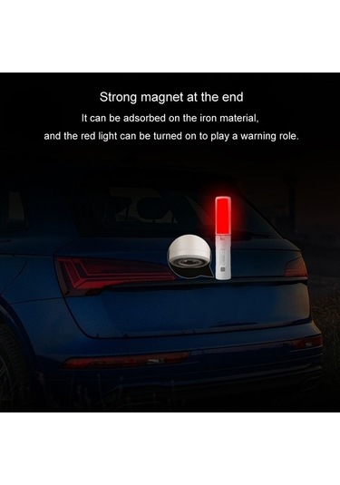 Maoyaya 3500mah Taşınabilir El Lambası M26, Katlanabilir, Üçlü Yaprak Kanca, Çok Fonksiyonlu Kamp Işığı Beyaz Beyaz