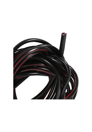 Kosona 5m Kauçuk Araba Kapı Kenarı Koruyucu Şerit - Çizik Ve Darbe Önleyici, U Şekli, Çift Taraflı Yapıştırıcı İle Kolay Kurulum Siyah