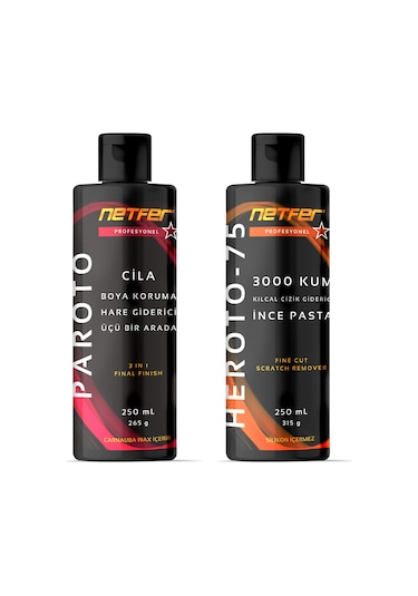 Netfer 2'li İnce Pasta Cila Set - 2x250 Ml