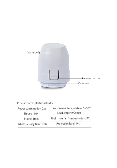 Bradoo-yerden Isıtma Vanası Nc Ac 230 V Yerden Isıtma Termostatı İçin Elektrikli Termal Aktüatör Manifoldu