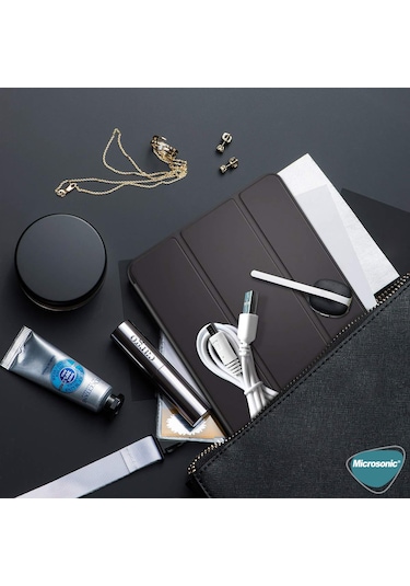 Microsonic iPad Uyumlu Pro 11 Uyumlu'' 2021 3. Nesil Kılıf (A2377-A2459-A2301-A2460) Smart Case ve Arka Kapak