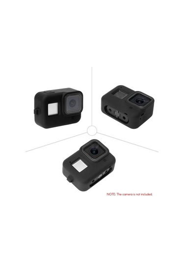 Pazly Gopro Hero 8 Uyumlu Dayanıklı Silikon Kılıf Ve Askılı Koruma Kabı
