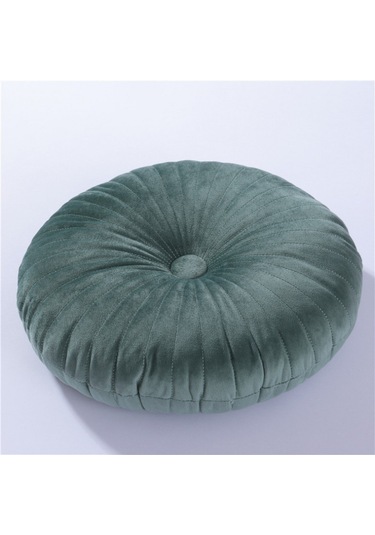 Yuvarlak Puf Atmak Yastık Tatami Yastık Ev Dekoratif Kanepe No.04 Ekru