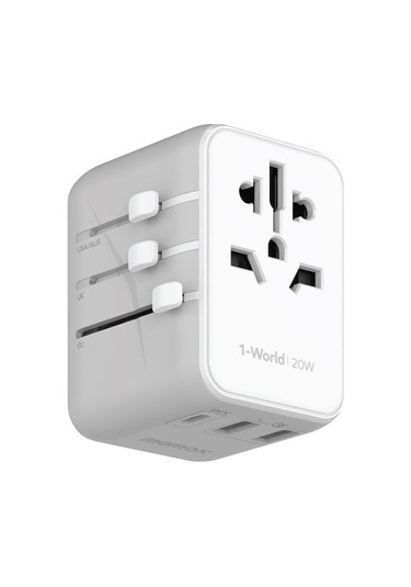 Zyzqstore Ua11w 1 World 20w 3 Takım Ac Adaptör Beyaz, Pratik Çözüm