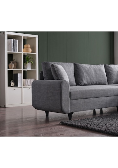 Kagu Corner Flavia Köşe Takımı Puflu Gri