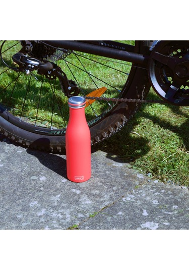 Lurch 500 Ml Paslanmaz Çelik Termos - Çift Cidarlı, Sızdırmaz Mercan Pembe