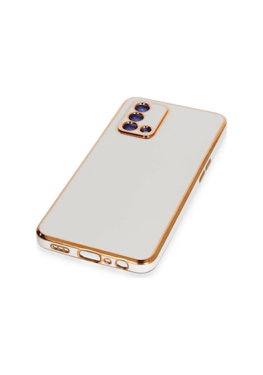 Newface Oppo A74 4g Kılıf Volet Silikon Glblseme - 88 - Beyaz