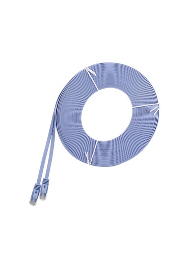 Konesam 20 Metre Mavi Rj45 Arayüzlü Cat6 Saf Bakır Kablo, 1000mbps Hızlı 1000mhz Bant Genişliği Ev Ofis Ağ Kablosu