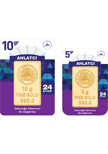 Ahlatcı Kuyumculuk 24 Ayar 15 Gram Külçe Altın
